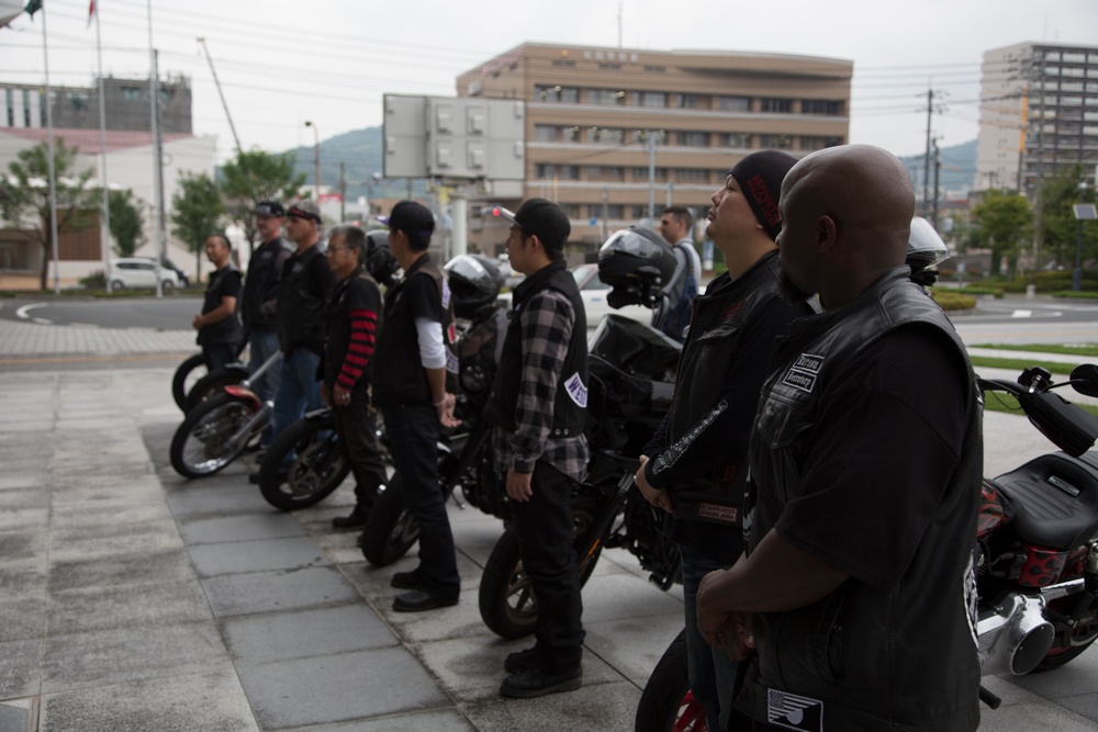 Motorcycle clubs give back to Iwakuni City