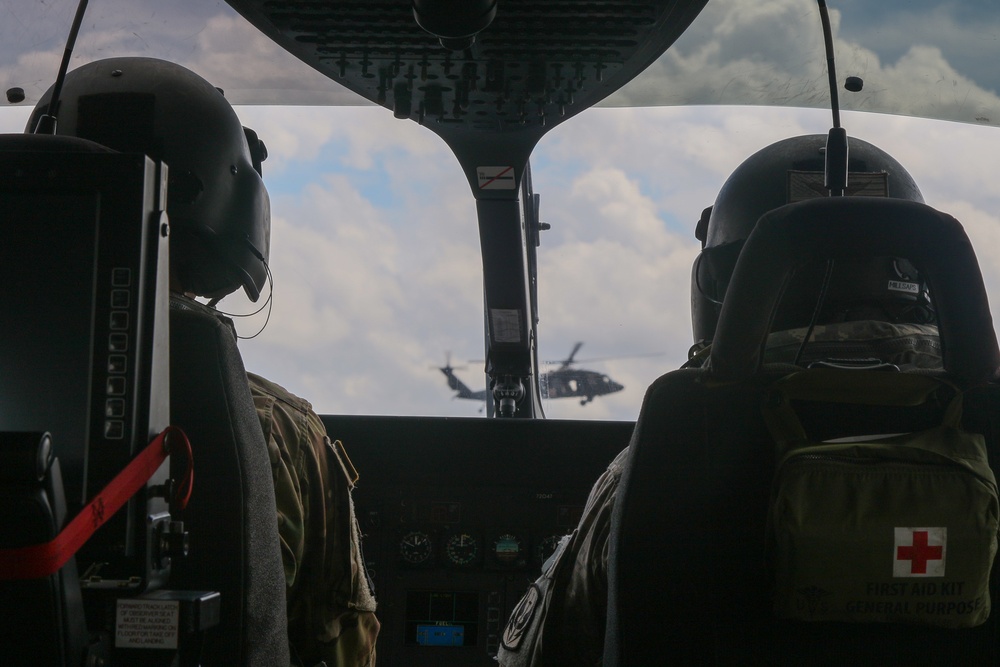 NCNG conduct aerial search missions after Hurricane Florence