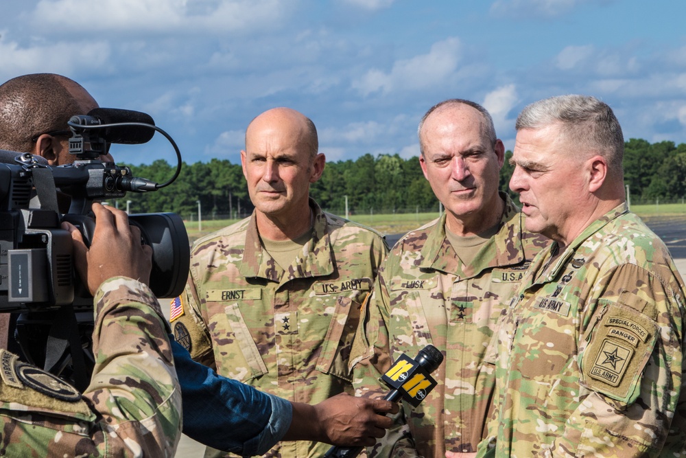Gen. Milley visits NCNG after Florence