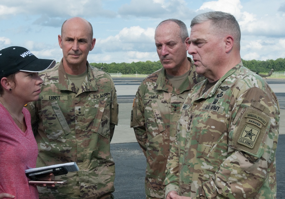 Army chief, North Carolina TAG discuss Florence relief