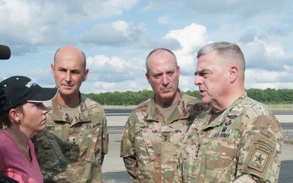Army chief, North Carolina TAG discuss Florence relief
