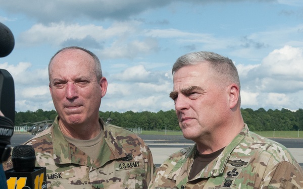 Army chief, North Carolina TAG discuss Florence relief