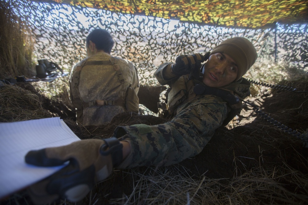 Marines and New Zealand Army Soldiers hone precision as forward observers