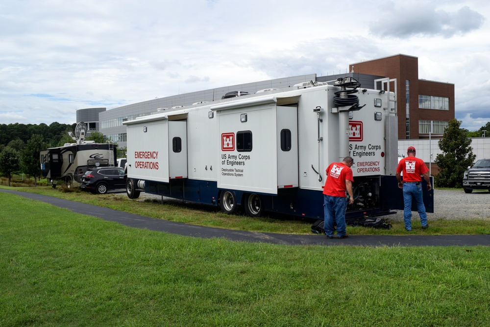 USACE D-TOS arrives at state emergency operations center in Raleigh, NC