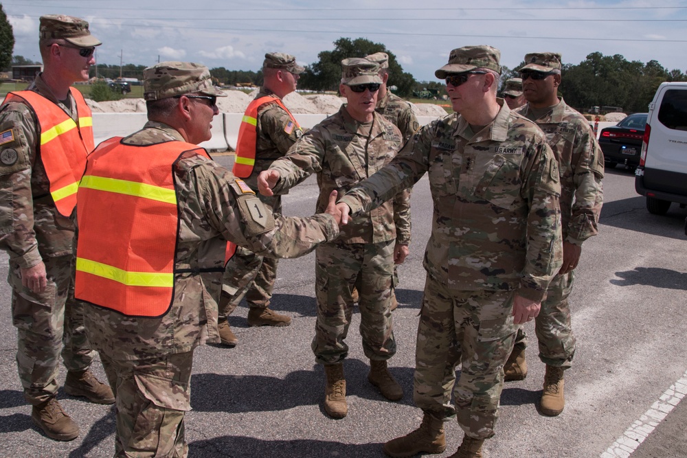 Lt. Gen. Kadavy visits SCNG response to Tropical Storm Florence