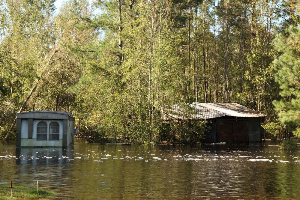 Hurricane Florence Flooding In Robeson County, North Carolina