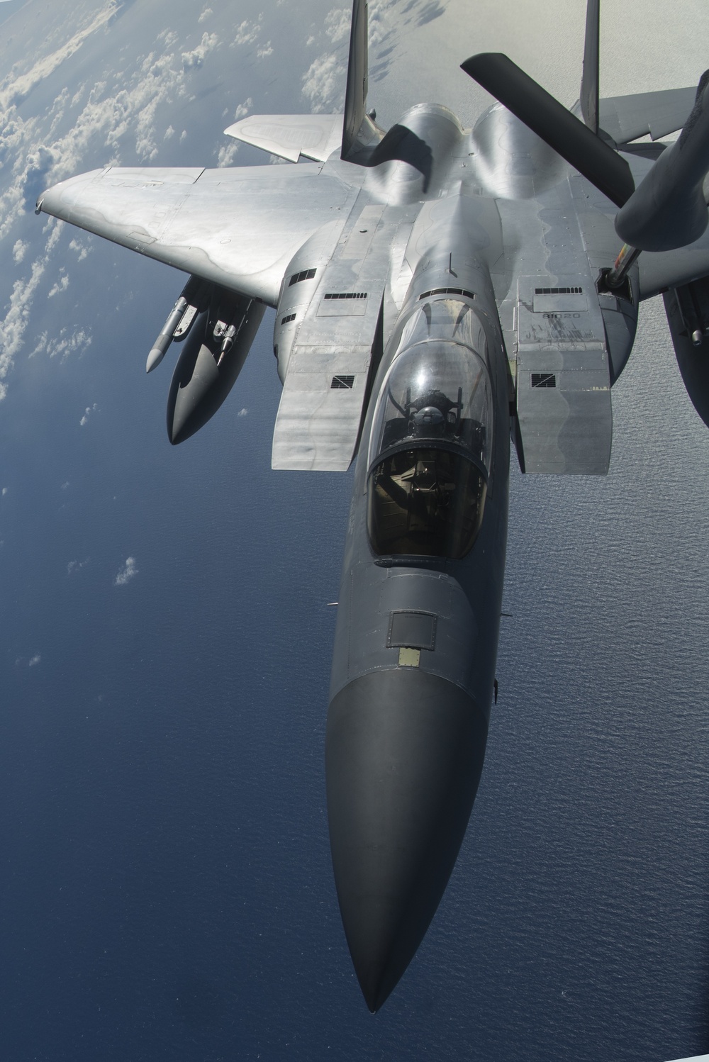 F-15s refuel during Valiant Shield 18