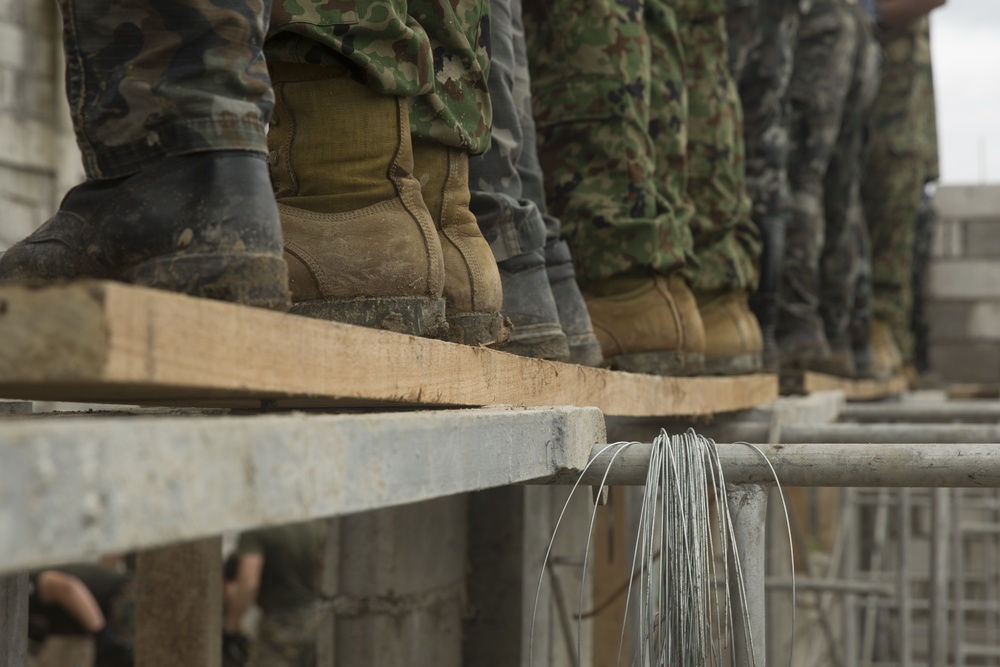 Service members continue construction during KAMANDAG 2