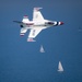 U.S. Air Force Thunderbirds perform at the Chicago Air and Water Show