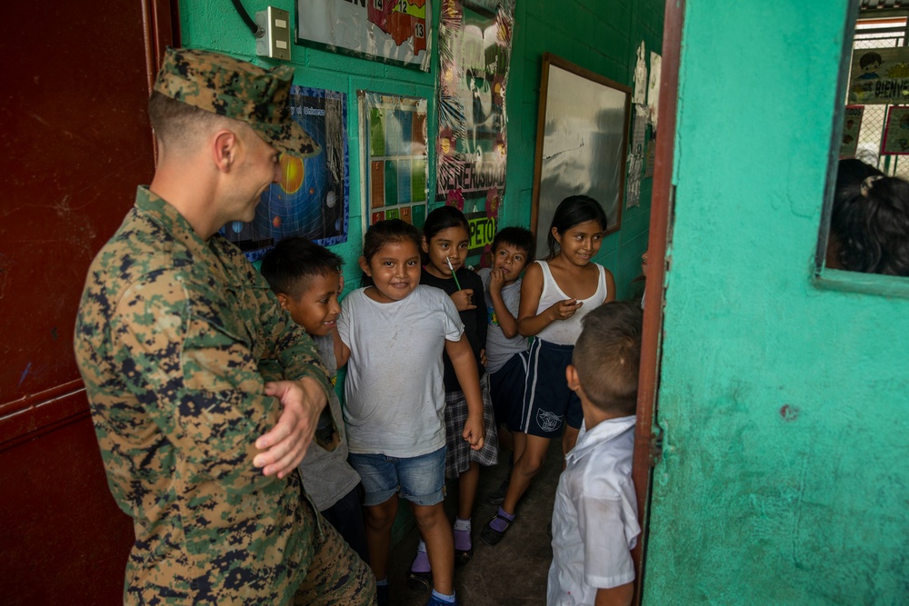 MARFORSOUTH commander visits school construction project in Flores