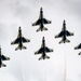U.S. Air Force Thunderbirds perform at the Atlantic City Airshow