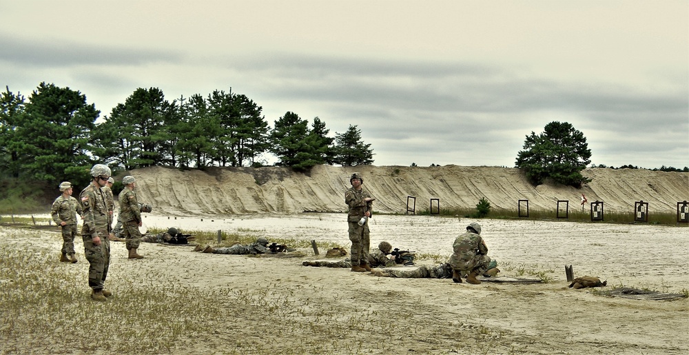 58th EMIB Soldiers Conduct M4 Zero Range