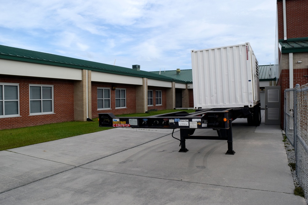 USACE Installs Temp Power for Shelter Sites in Morehead City and Beaufort, NC