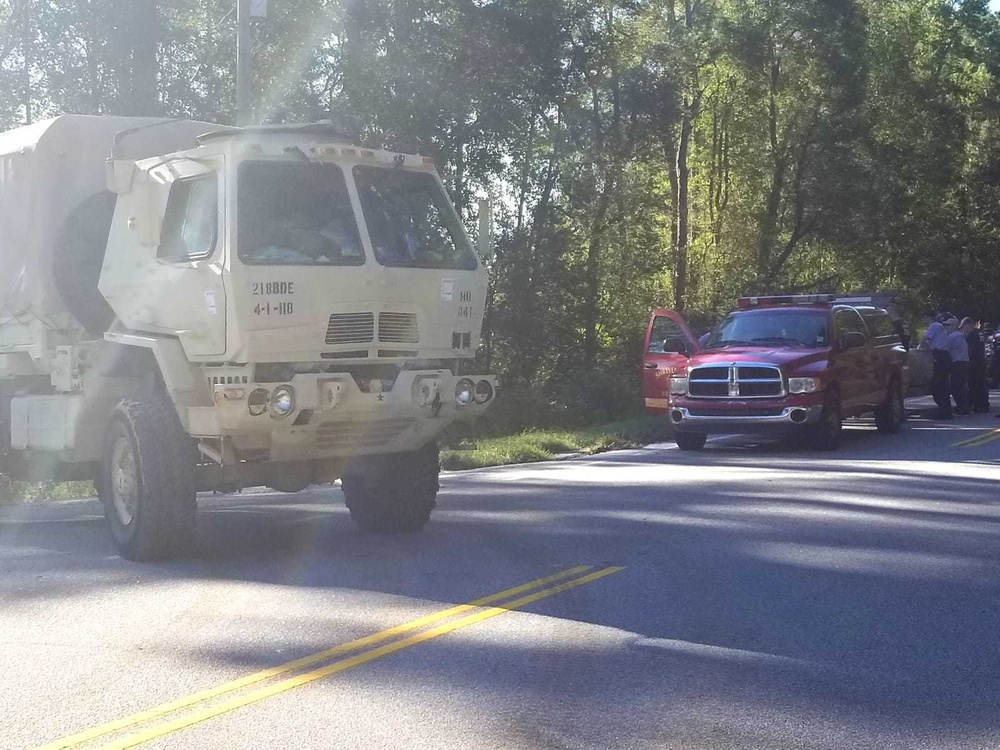 South Carolina National Guard works with first responders in Hurrican Florence aftermath