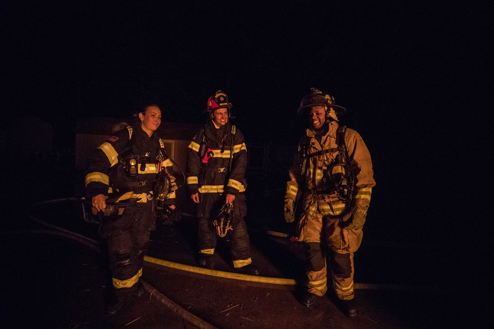 New Jersey State and Guard firefighters train with live burns