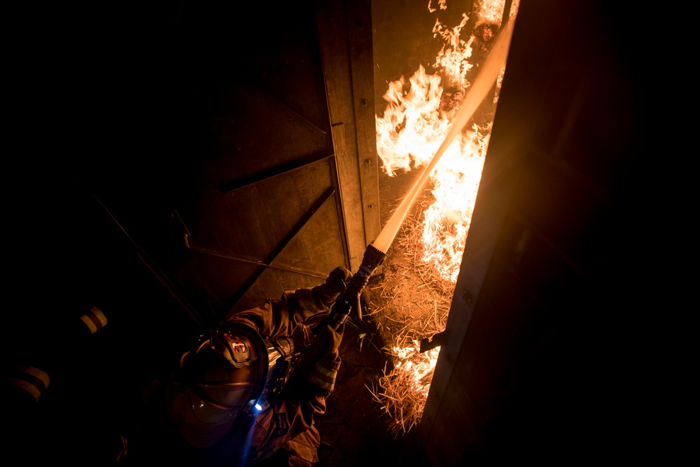 New Jersey State and Guard firefighters train with live burns