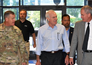 Secretary of the Navy visits AMC, SMDC