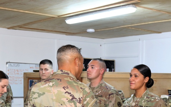 LTG Garrett visits SLC, FLE in Iraq