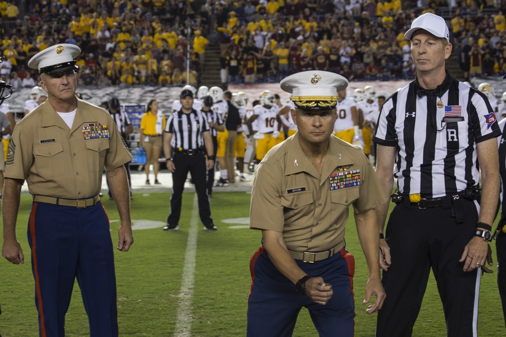 U.S. Marines Recognized During SDSU Football Game