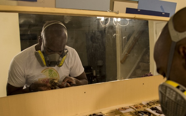 Airman crafts art out of fruit