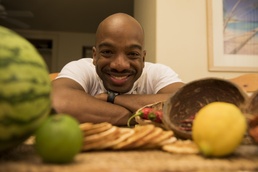 Airman crafts art out of fruit