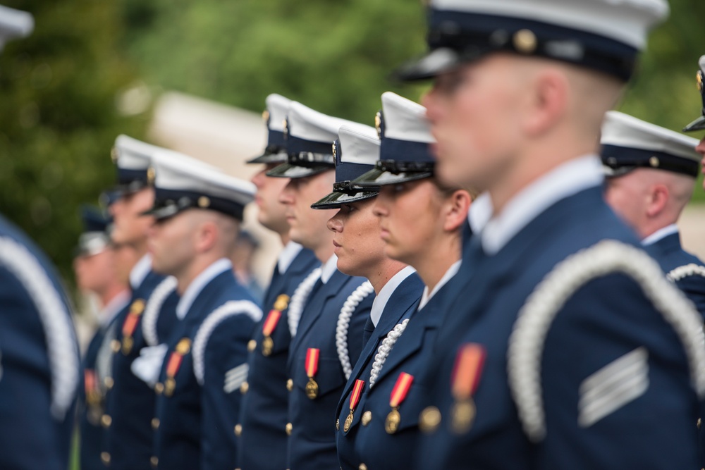 Polish President Andrzej Duda Participates in an Armed Forces Full Honors Wreath-Laying Ceremony at the Tomb of the Unknown Soldier