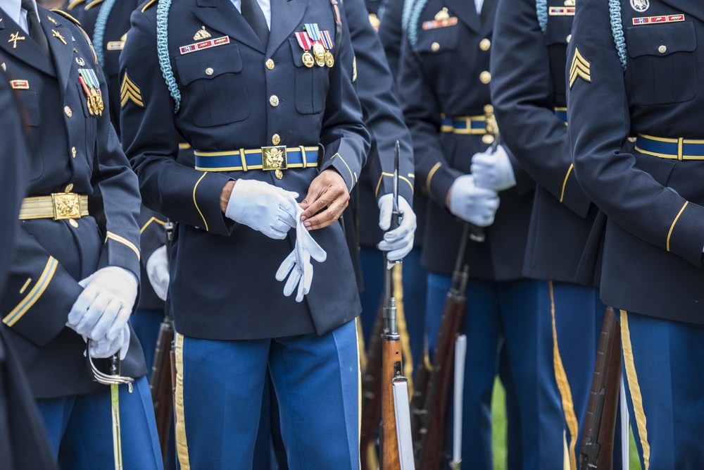 Polish President Andrzej Duda Participates in an Armed Forces Full Honors Wreath-Laying Ceremony at the Tomb of the Unknown Soldier