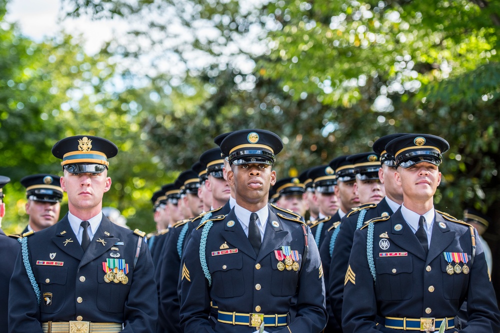 Polish President Andrzej Duda Participates in an Armed Forces Full Honors Wreath-Laying Ceremony at the Tomb of the Unknown Soldier