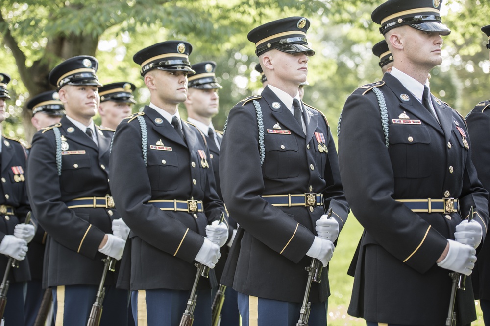 Polish President Andrzej Duda Participates in an Armed Forces Full Honors Wreath-Laying Ceremony at the Tomb of the Unknown Soldier