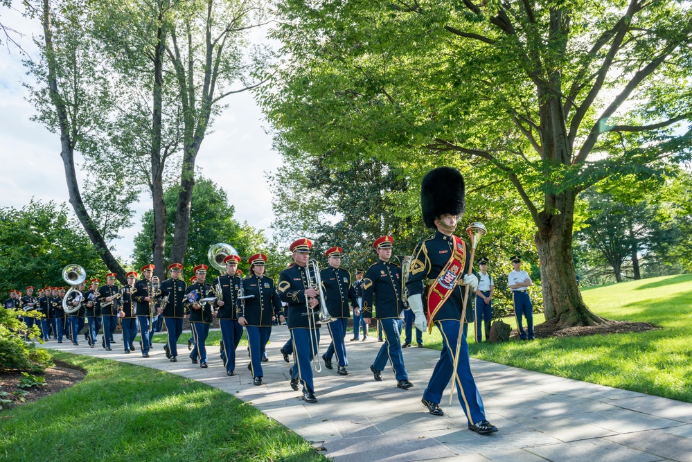 Polish President Andrzej Duda Participates in an Armed Forces Full Honors Wreath-Laying Ceremony at the Tomb of the Unknown Soldier