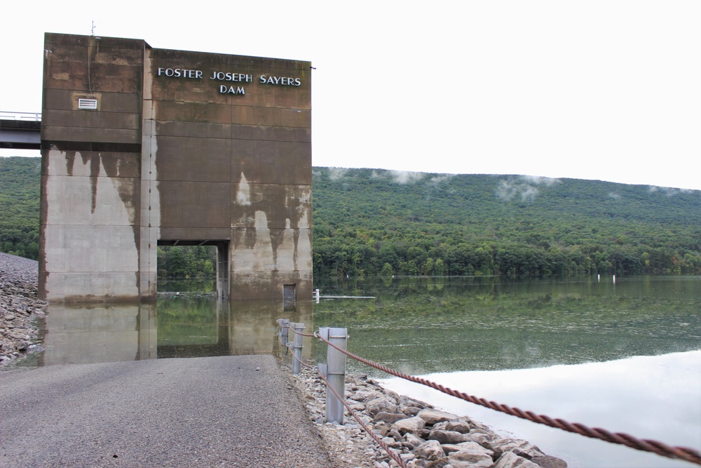 U.S. Army Corps of Engineers prepares for high water at Sayers Dam