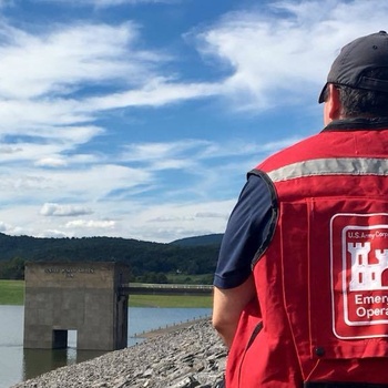 U.S. Army Corps of Engineers prepares for high water at Sayers Dam