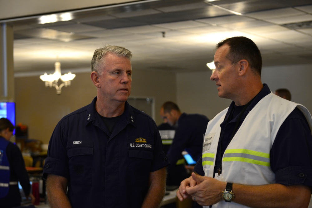 Coast Guard 5th District commander visits units after Hurricane Florence