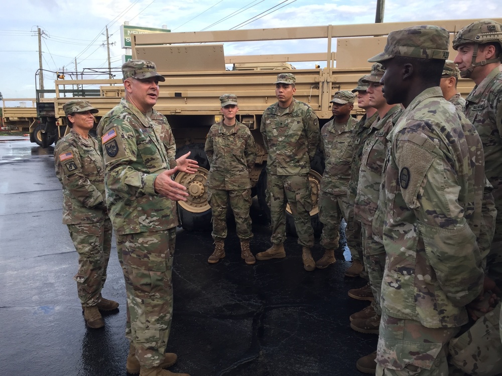 Lt Gen Kadavy Visits NC after Hurricane Florence