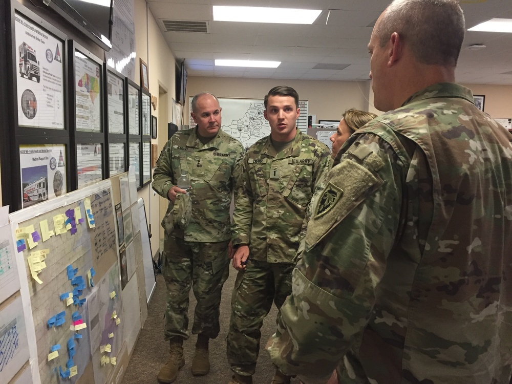 Lt Gen Kadavy Visits NC after Hurricane Florence