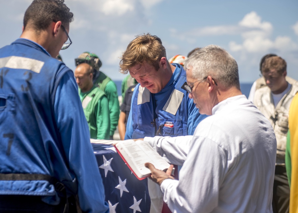 Remains of GHWB Sailor Return Home