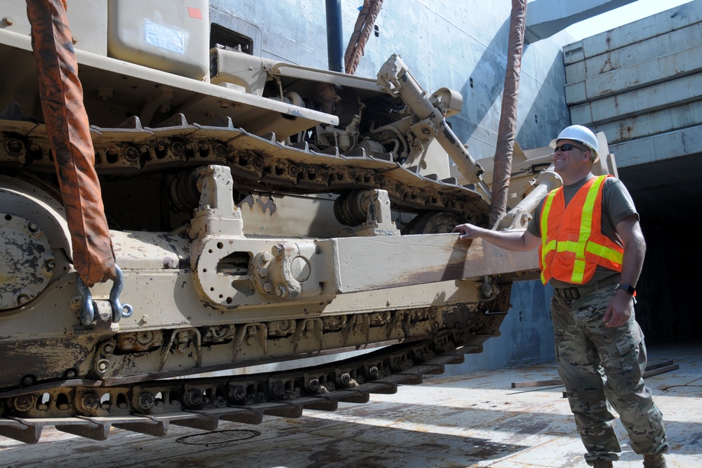 Engineers, Logisticians Redeploy Equipment From Europe