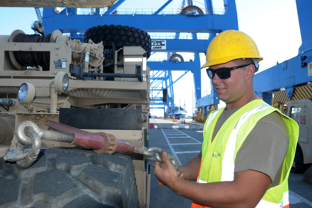 Engineers, Logisticians Redeploy Equipment From Europe