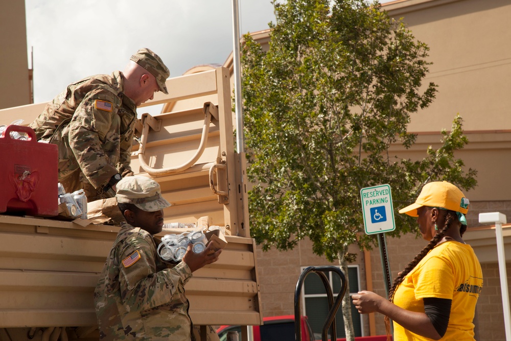 Hurricane Florence Distribution of Water