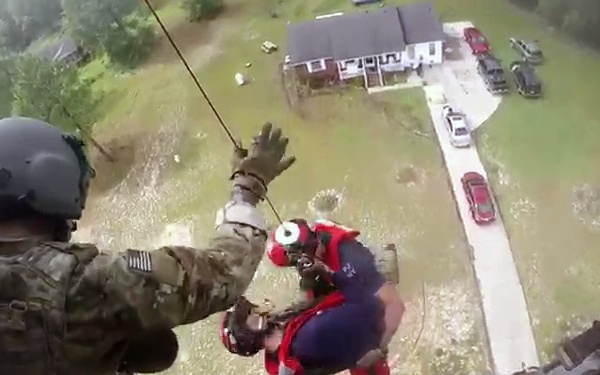 New York, California, and Alaska Air Guard Airmen team up to rescue North Carolina residents