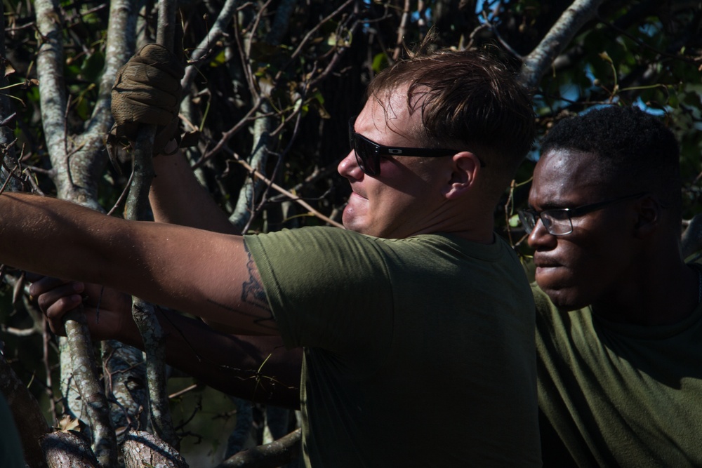 8th Engineer Support Battalion help clean up Camp Lejeune after Hurricane Florence