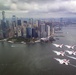 Thunderbirds fly over New York City