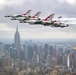 Thunderbirds fly over New York City