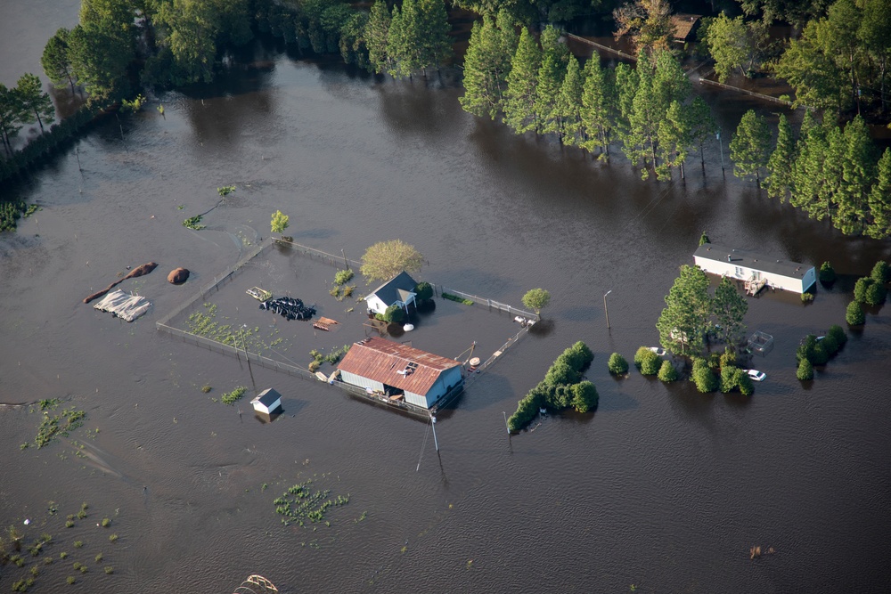 NC Guard continues to scan flooded areas in the aftermath of Hurricane Florence