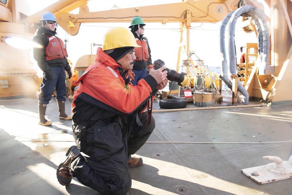 Coast Guard Cutter Healy conducts Arctic patrol in support of the Office of Naval Research