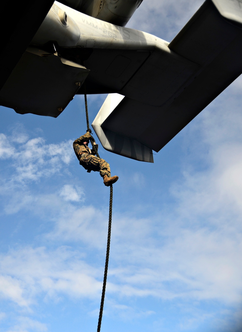 USS Wasp Fast Rope Training