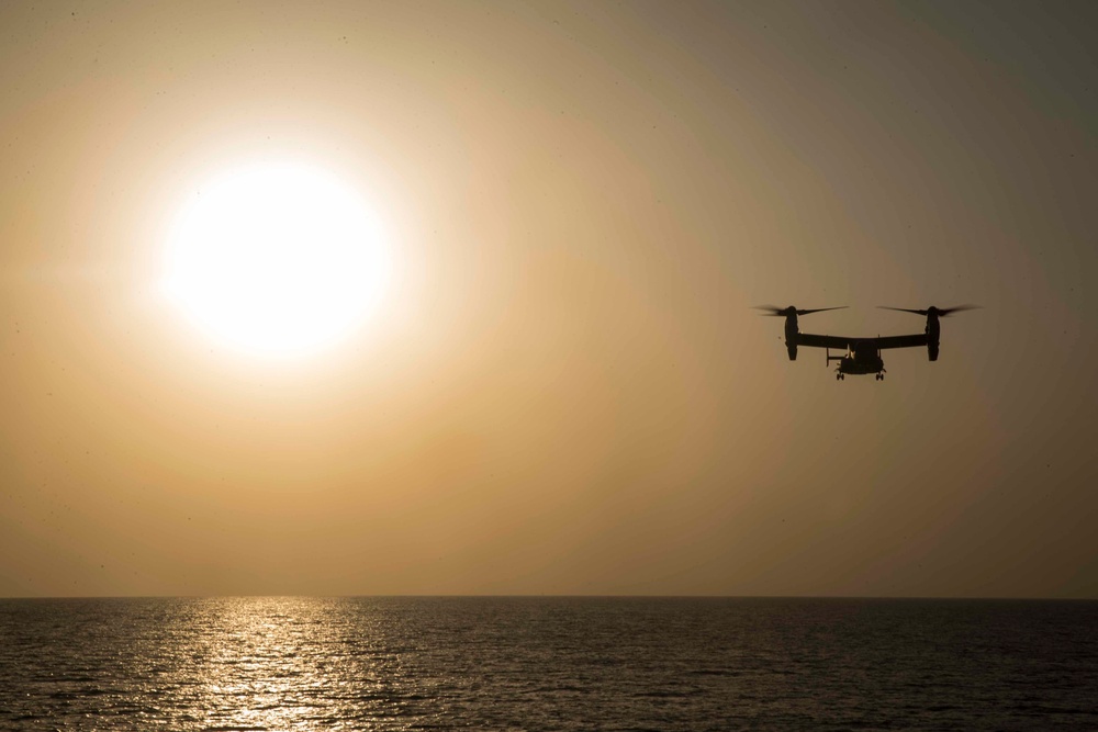 Departing the USS Rushmore