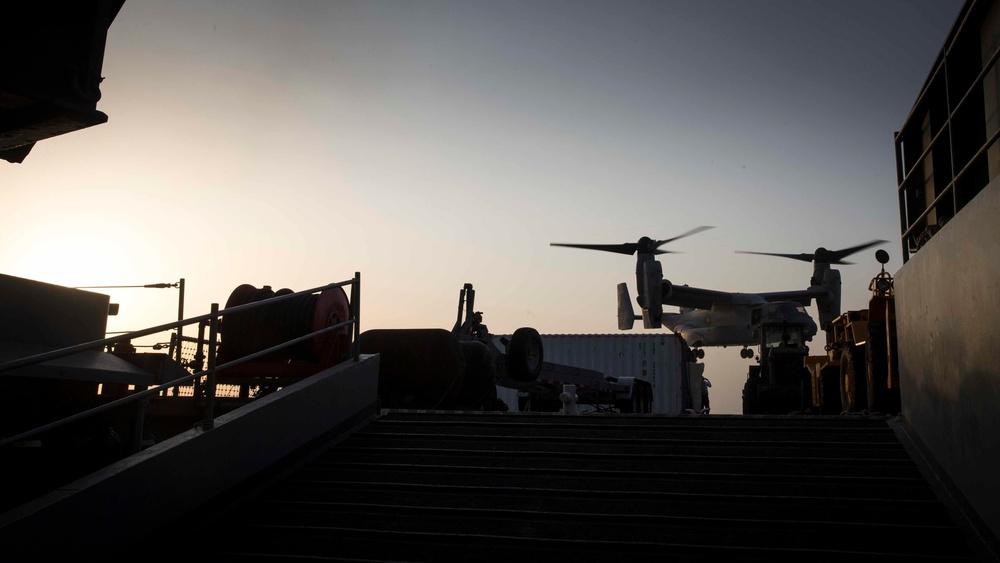 Departing the USS Rushmore