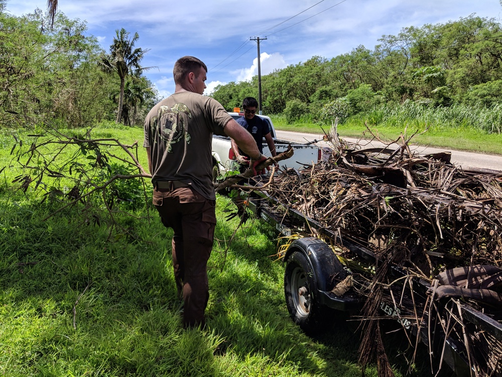 SUBRON 15 Sailors Assist Sister Village After Typhoon Mangkhut