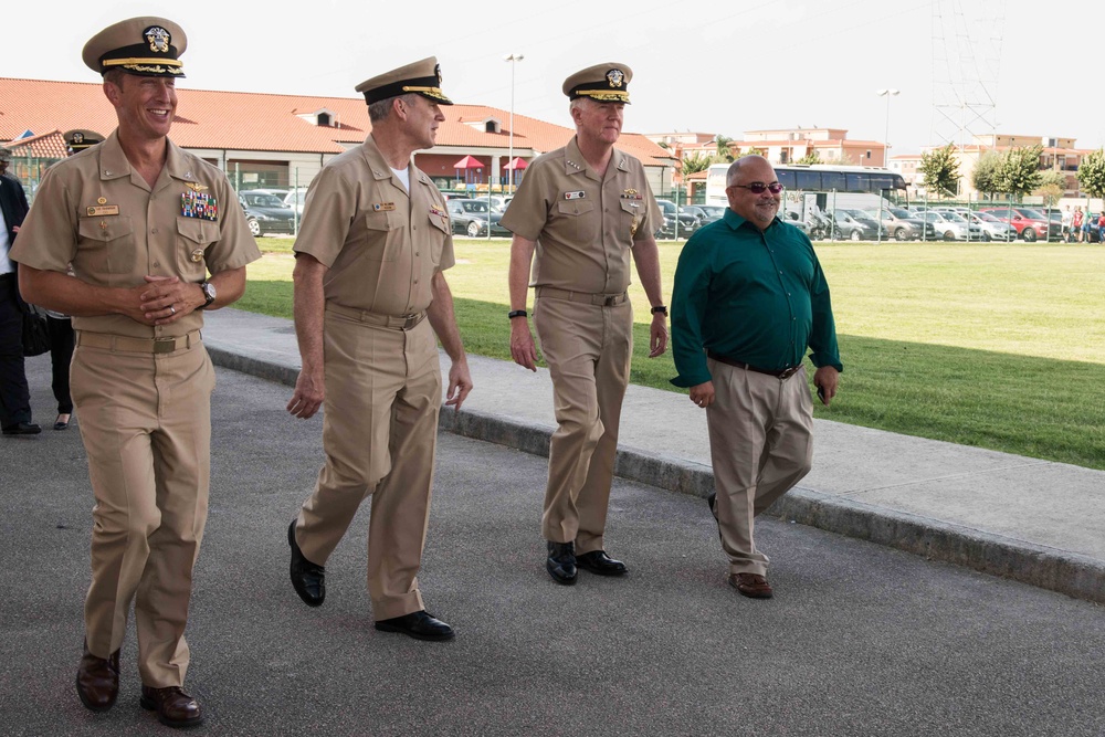 Adm. James G. Foggo III visits Naples Middle High School